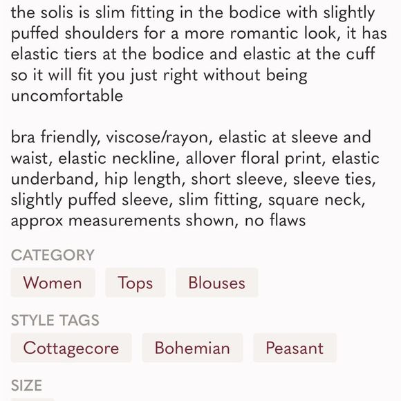 Reformation Solis Crop Top S NWT - Picture 9 of 9